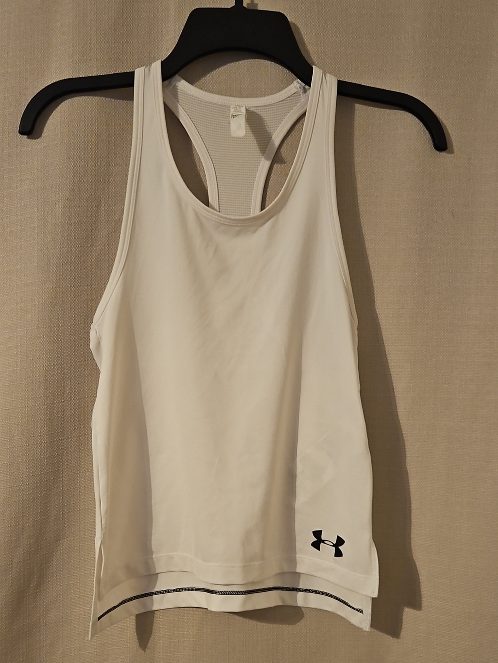 Under Armour White Racerback Performance Tank Top
